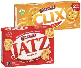 Arnott%26rsquo%3Bs+Jatz%2C+Savoy+170%E2%80%91225g+or+Clix+250g+Selected+Varieties