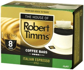 Robert+Timms+Coffee+Bags+7-8+Pack+Selected+Varieties