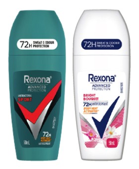 Rexona+Advanced+Protection+Antiperspirant+Roll%E2%80%91On+50mL+Selected+Varieties