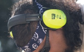 Blue-Rapta-Folding-Hi-Vis-Earmuffs on sale