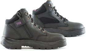Steel+Blue+Women%26rsquo%3Bs+Parkes+Zip+Sided+Lace+Up+Ankle+Safety+Boots