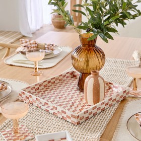 Kamari-Rust-Check-Tray-by-MUSE on sale