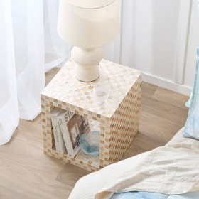 Soho-Natural-Capiz-Check-Side-Table-by-MUSE on sale