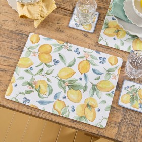 Sicily+Lemons+Cork+Placemat+Set+of+6+by+M.U.S.E.