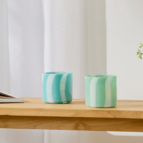 Dash-Stripe-Glass-Candle-Holder-by-MUSE on sale