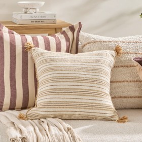 Phoenix-Stripe-Tassel-Cushion-by-MUSE on sale