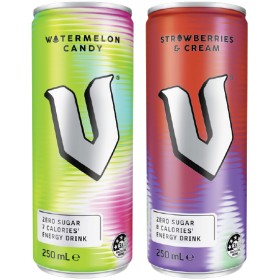 V+Watermelon+Candy+or+Strawberries+%26amp%3B+Cream+Energy+Drink+250ml