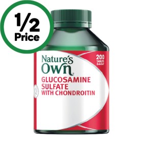 Nature%26%23039%3Bs+Own+Glucosamine+Sulfate+with+Chondroitin+Tablets+Pk+200%7E