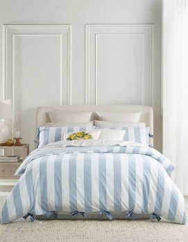 Heritage-Summer-Stripe-Yarn-Dyed-Cotton-Quilt-Cover-Set on sale