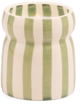 Paddywax+Cabana+Striped+Ceramic+Candle