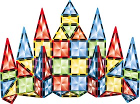 Wondermags+Magnetic+Tiles+Spaceship+Set+95pcs