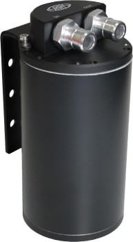 SAAS+Oil+Catch+Can+Round+Black+Billet+500ml