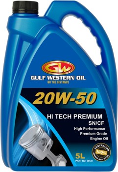 Gulf+Western+Oil+Hi+Tech+Premium+20W-50+5L