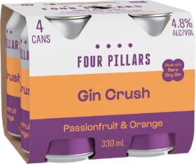NEW-Four-Pillars-Gin-Crush-Cans-330mL on sale