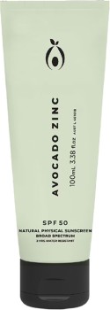Avocado+Zinc+Natural+Physical+Sunscreen+SPF50+100ml