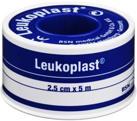 Leukoplast+Waterproof+Tape+White+2.5cm+x+5m+1+Roll