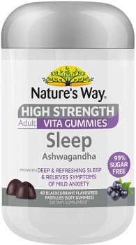 Nature%26rsquo%3Bs+Way+High+Strength+Adult+Vita+Gummies+Sleep+Ashwagandha+40+Pack