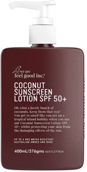 We+Are+Feel+Good+Inc+Coconut+Sunscreen+Lotion+SPF50+400ml