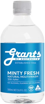 Grants+Natural+Minty+Fresh+Mouthwash+With+Xylitol+500ml