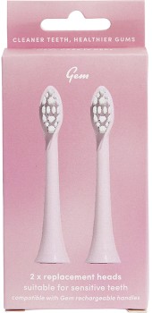 Gem+Electric+Toothbrush+Replacement+Heads+Coconut+2+Pack