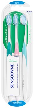 Sensodyne+Daily+Care+Soft+Toothbrush+for+Sensitive+Teeth+3+Brushes