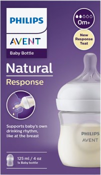 Avent+Natural+Response+Baby+Bottle+0+Months%2B+125ml+-+1+Pack