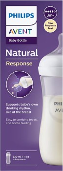 Avent+Natural+Response+Baby+Bottles+3+Months%2B+330ml+-+1+Pack
