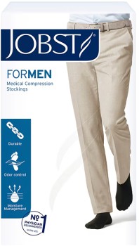 JOBST+for+Men+Casual+Compression+Socks+15-20+mmHg+Black+M