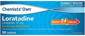 Chemists%26%23039%3B+Own+Loratadine+10mg+50+Tablets