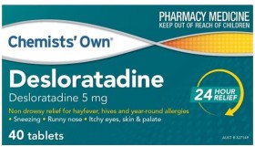 Chemists%26%23039%3B+Own+Desloratadine+5mg+40+Tablets
