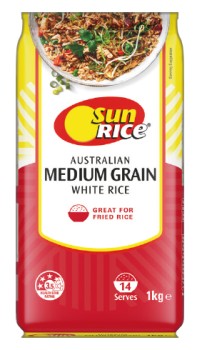 Sunrice+Medium+Grain+Rice+1kg+Selected+Varieties