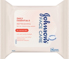 Johnson%26rsquo%3Bs+Facial+Cleansing+Wipes+25+Pack+Selected+Varieties
