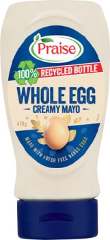 Praise+Whole+Egg+Squeezy+Mayo+470%E2%80%91500g+Selected+Varieties
