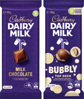 Cadbury-Dairy-Milk-Block-Chocolate-150g-190g on sale