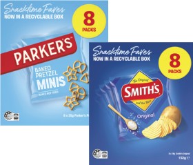 Smiths-Crinkle-Cut-Chips-or-Parkers-Pretzels-8-Pack-152g-200g on sale