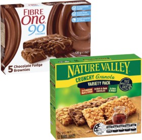 Fibre+One+Bars+or+Squares+105g-120g+or+Nature+Valley+Crunchy+Bars+252g