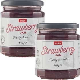Coles+Premium+Strawberry+Jam+345g