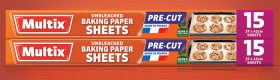Multix+Pre-Cut+Baking+Paper+Sheets+15+Pack