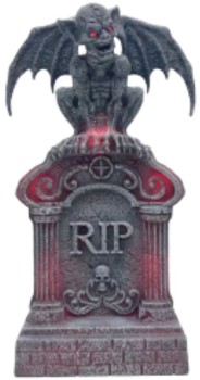 NEW+Tombstone+Bat+Animated+40cm+Ea