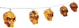 NEW+Halloween+Skull+String+Lights+1.3m+Ea