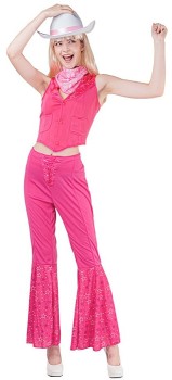 Costume+Cowgirl+Pink+Adult+Small+Ea