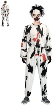 NEW+Costume+Zombie+Clown+Adult+Small+Ea
