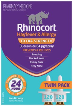 Rhinocort-Hayfever-Allergy-Extra-Strength-Nasal-Spray-2-x-120-Sprays on sale