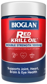 Bioglan+Red+Krill+Oil+Double+Strength+1000mg+60+Capsules