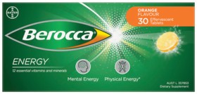 Berocca+Energy+Orange+Flavour+30+Effervescent+Tablets