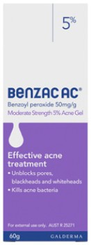 Benzac+AC+Moderate+Strength+5%25+Acne+Gel+60g