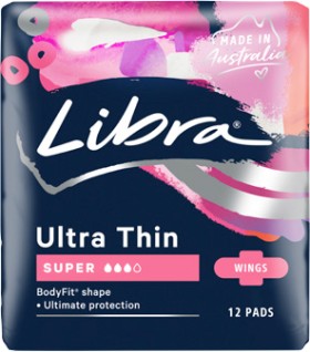 Libra+Ultra+Thin+Super+Pads+With+Wings+12+Pack