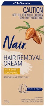 Nair+Hair+Removal+Cream+Body+%26amp%3B+Face+75g