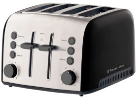 Russell-Hobbs-Brooklyn-4-Slice-Toaster-Black on sale