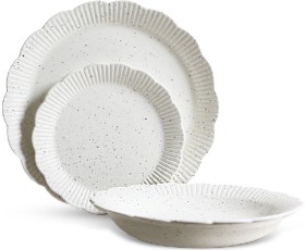 Robert-Gordon-12pc-Petal-Dinner-Set-Speckled-White on sale